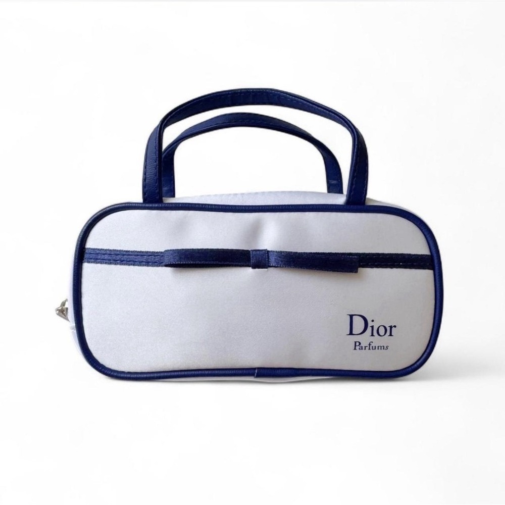 Dior Parfums Mini Handbag White / Navy Pouch